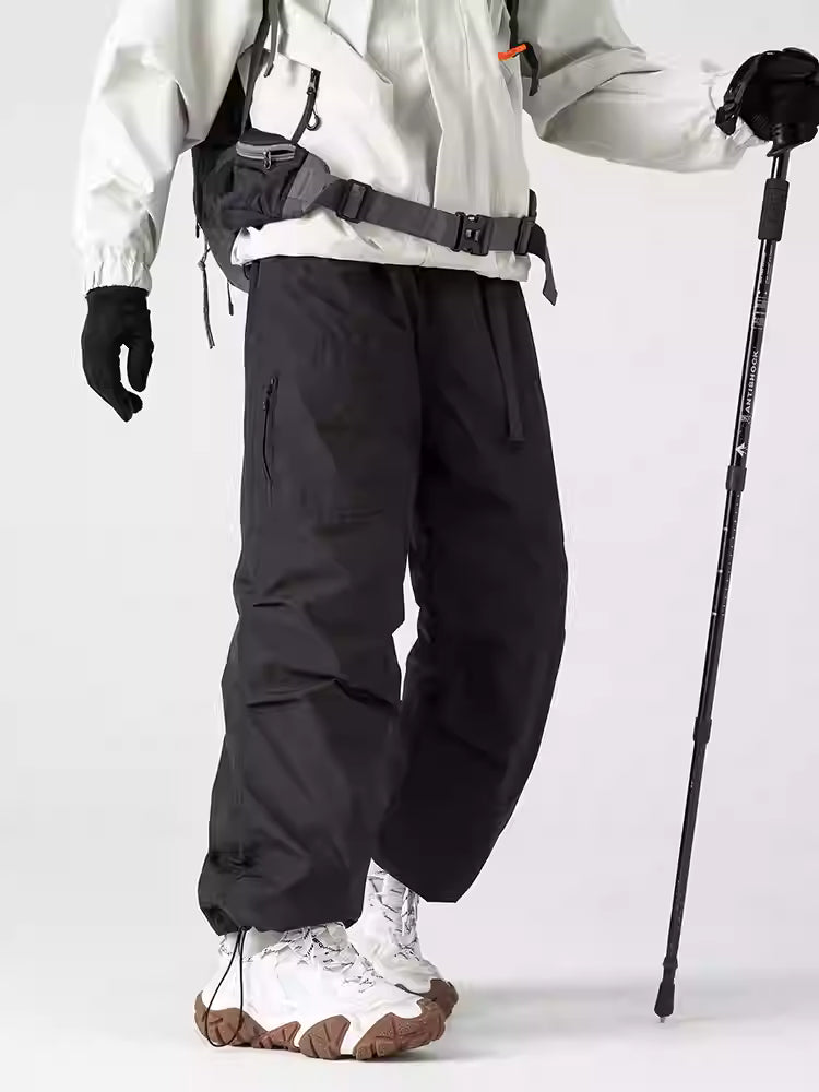 Charge down pants, men's hiking pants, 2025 winter new outdoor waterproof casual wear-resistant skiing overalls