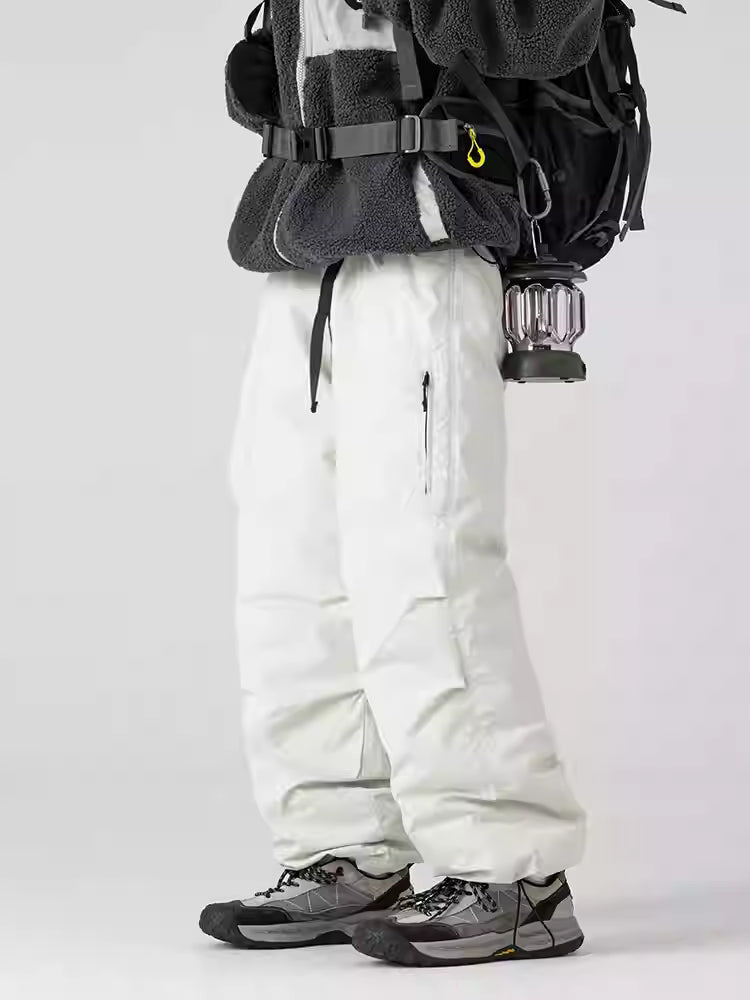 Charge down pants, men's hiking pants, 2025 winter new outdoor waterproof casual wear-resistant skiing overalls