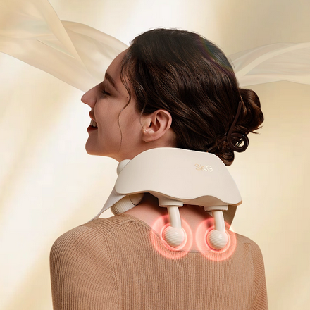 SKG Cervical & Shoulder-Neck Massager (H5) – For Lower Back, Upper Back, Shoulders, Trapezius & Neck