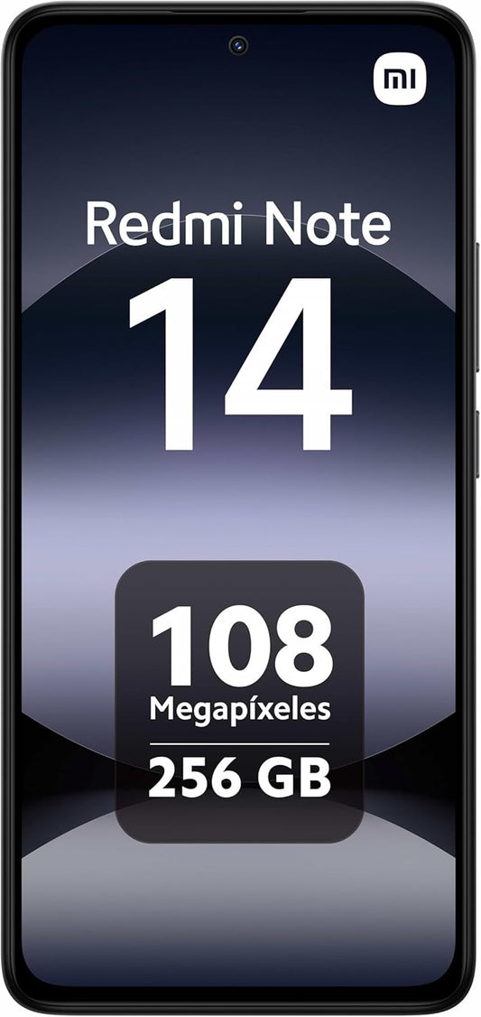 Xiaomi Redmi Note 14 4G LTE (for Tmobile Mint Tello Global) (256GB + 8GB) 6.67" 120Hz 108MP AI Camera Global Version Dual Sim (Midnight Black)