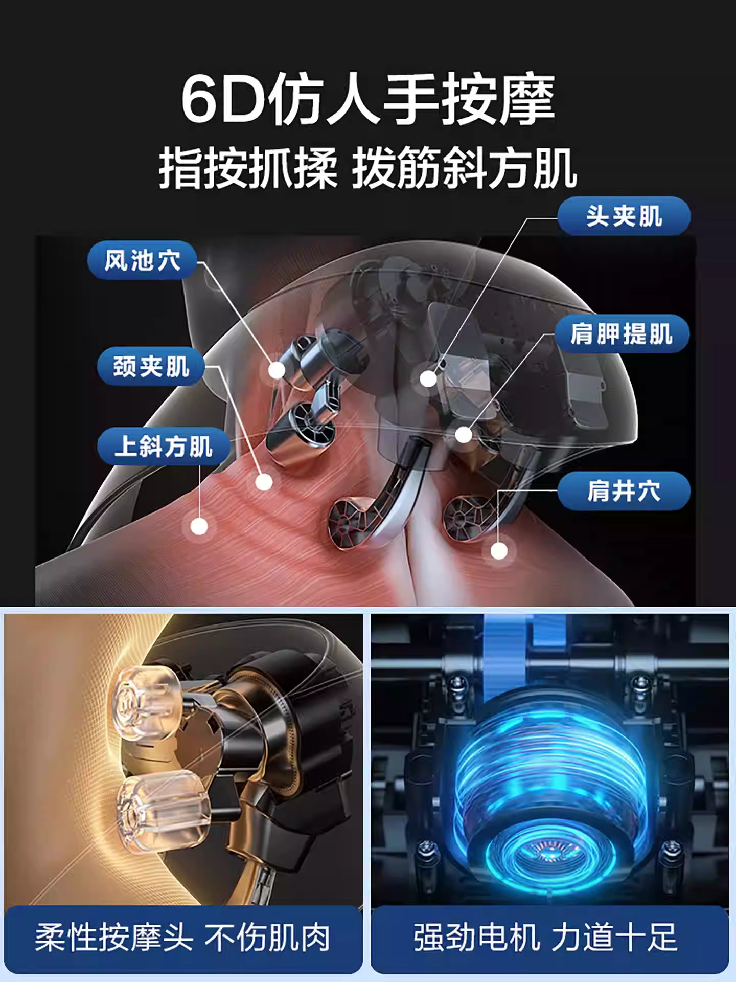 SKG Cervical & Shoulder-Neck Massager (H5) – For Lower Back, Upper Back, Shoulders, Trapezius & Neck