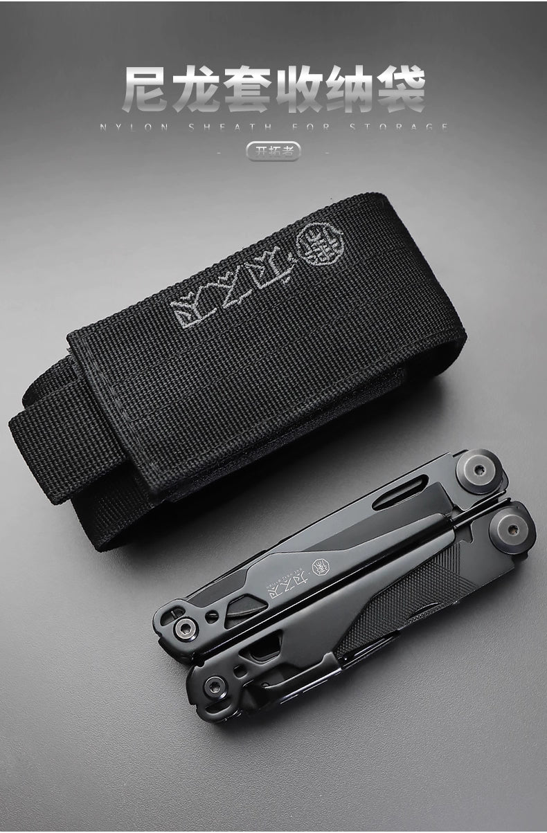 Pioneers multifunctional tool pliers outdoor vehicle-mounted emergency camping Swiss army knife folding knife scissors