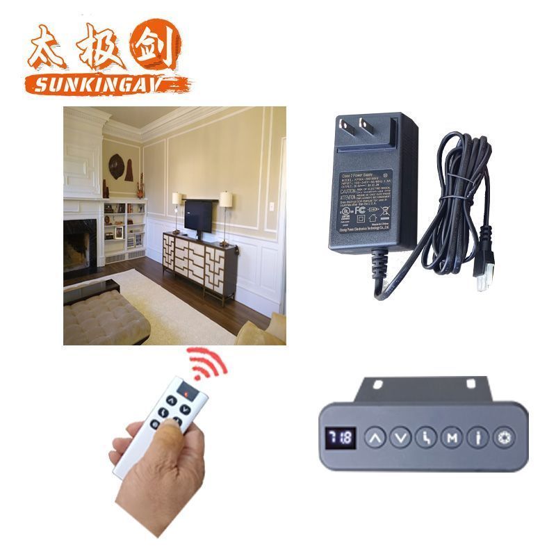 TV electric remote control lifting telescopic cabinet hidden bracket 32 40 55 65 70 inches